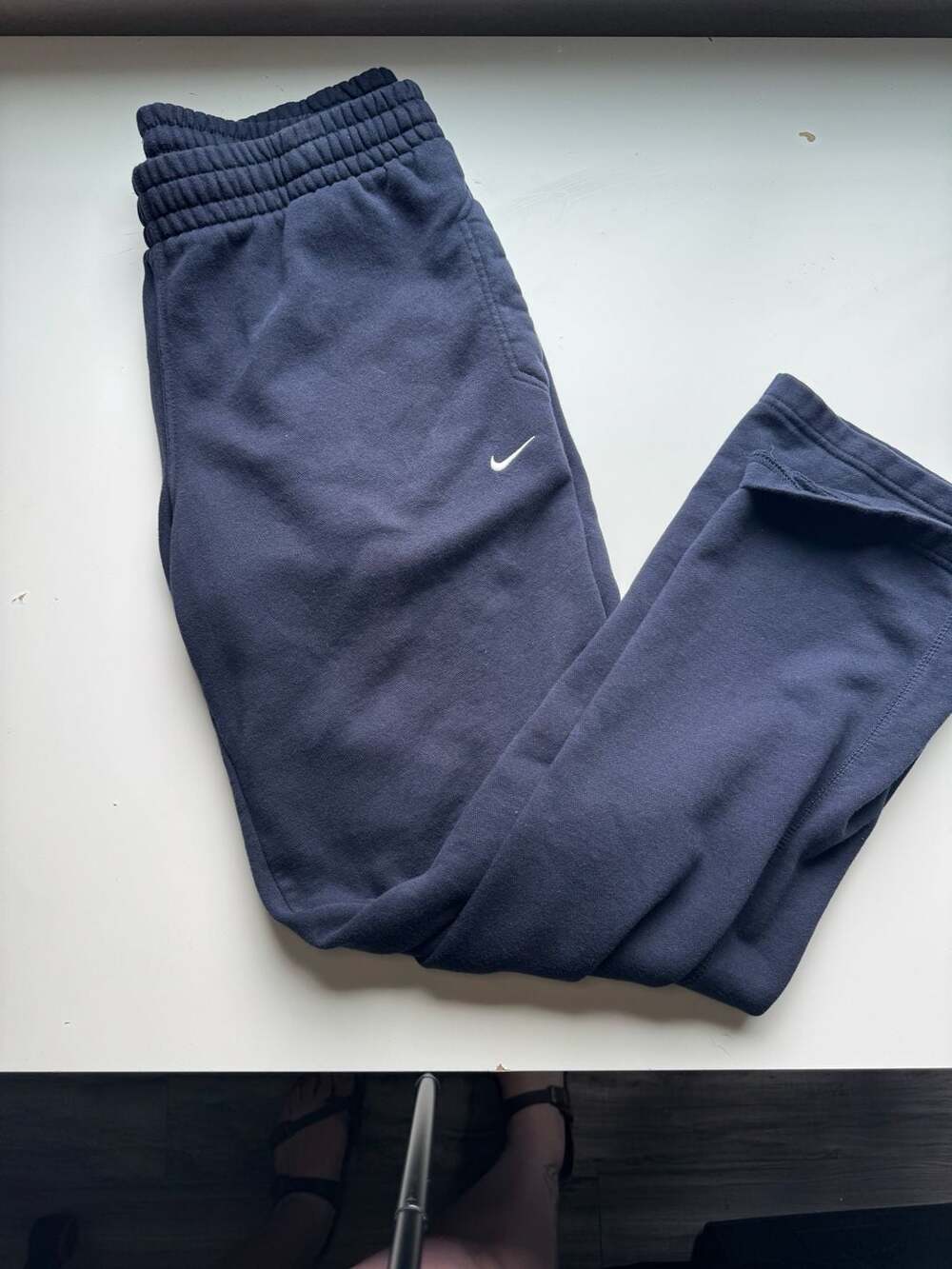 Vintage Nike Sweatpants Size L Midnight Blue Fleece Joggers